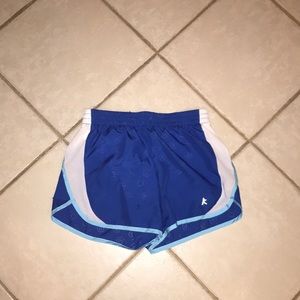 Blue athletic shorts